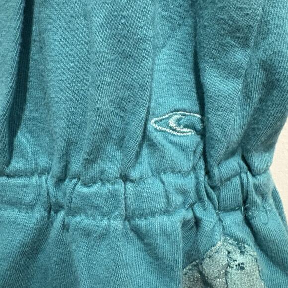 Y2K Fairy Tank Size XL Teal Lace Inset Festival Button Front Surf Beach Coquette - Picture 5 of 11